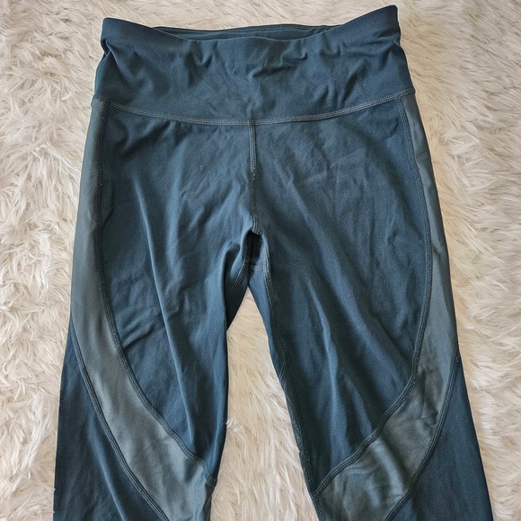 Sweaty Betty Women's Forest Green The Power Mesh Accent Workout Legging. Size XS - Picture 3 of 15